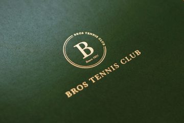 ブロステニスクラブ パンフレットデザイン リーフレットデザイン